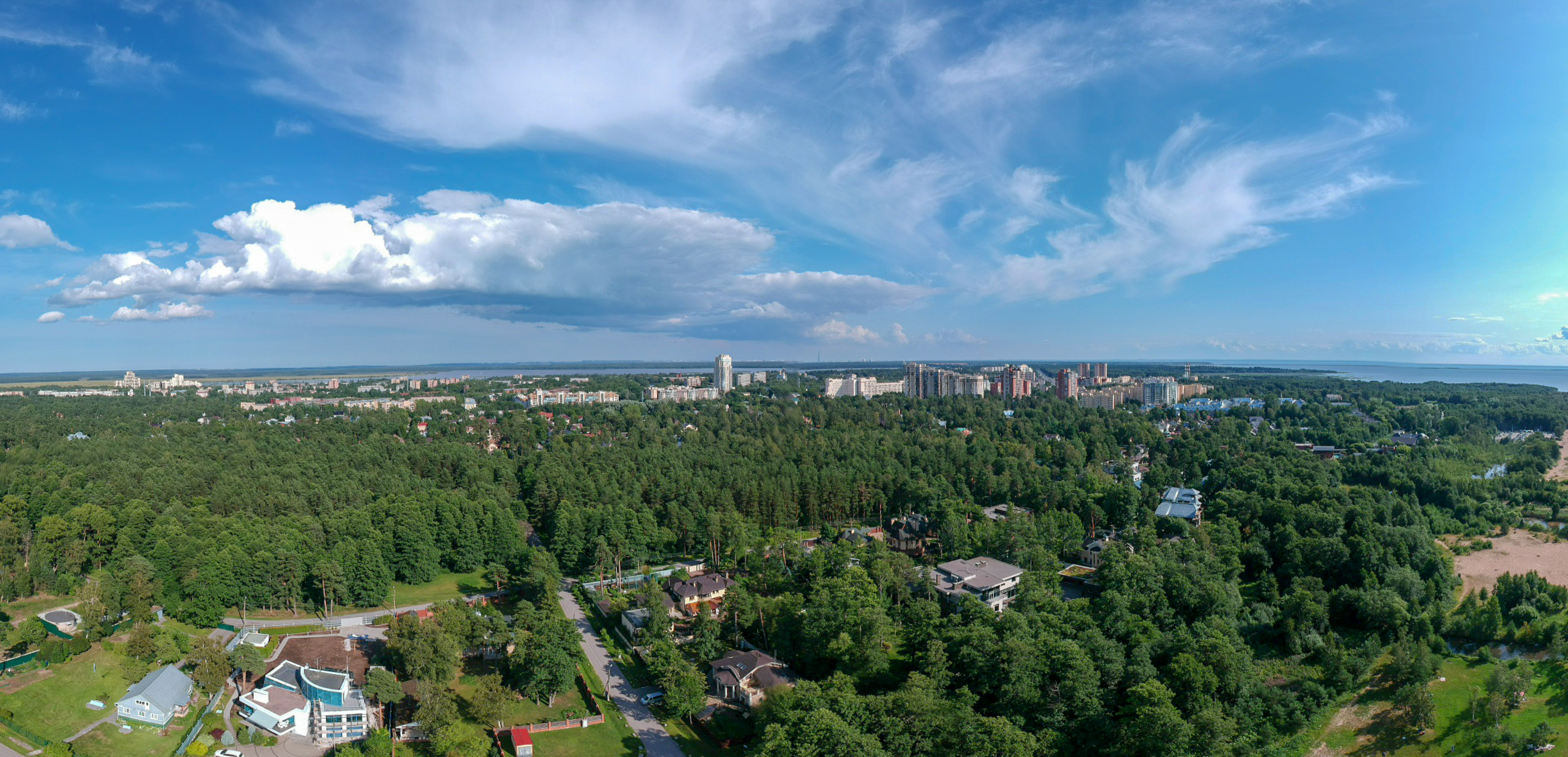 Город Зеленогорск Ленинградская область с высоты