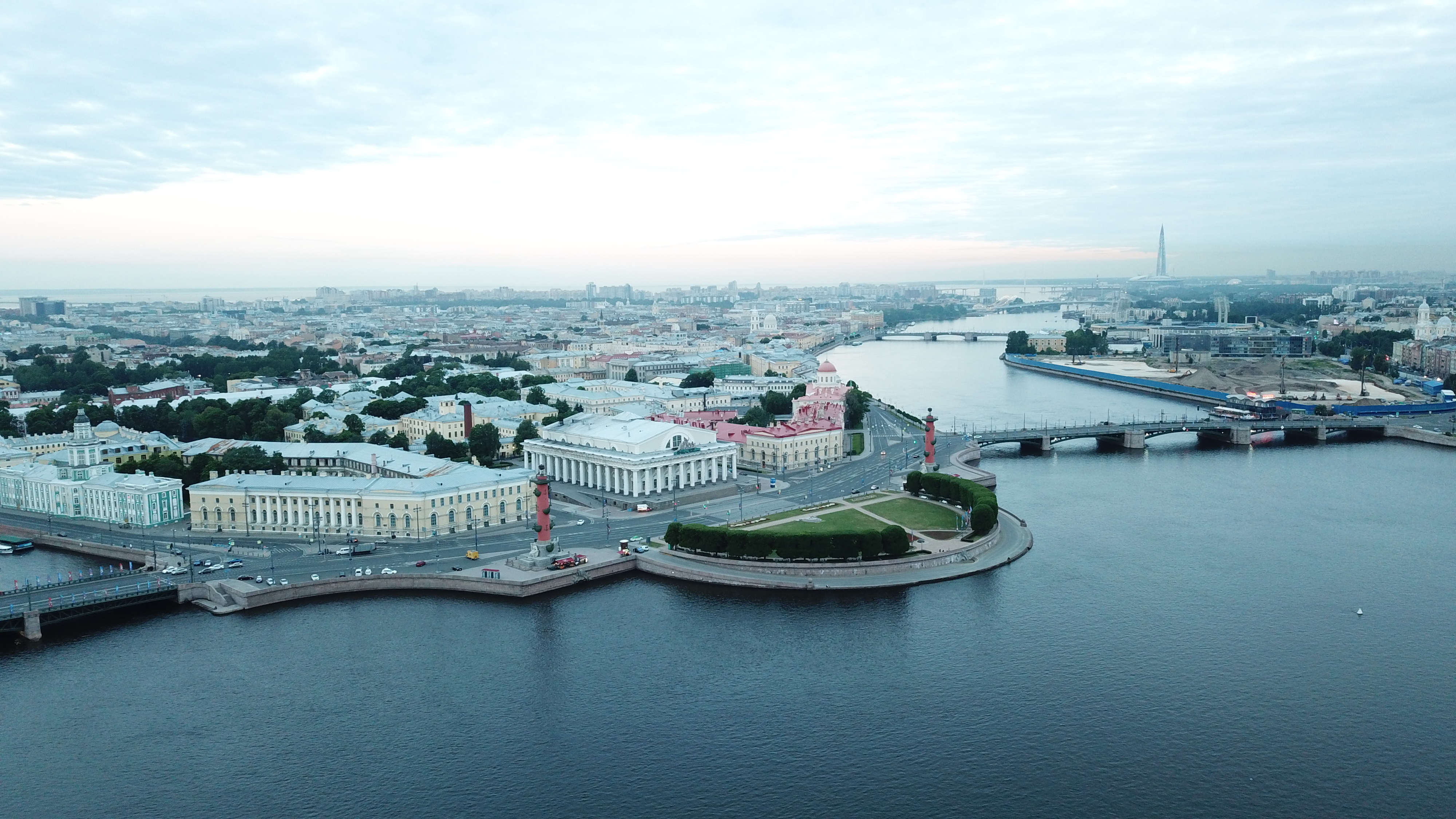 васильевский остров санкт петербург с высоты птичьего полета