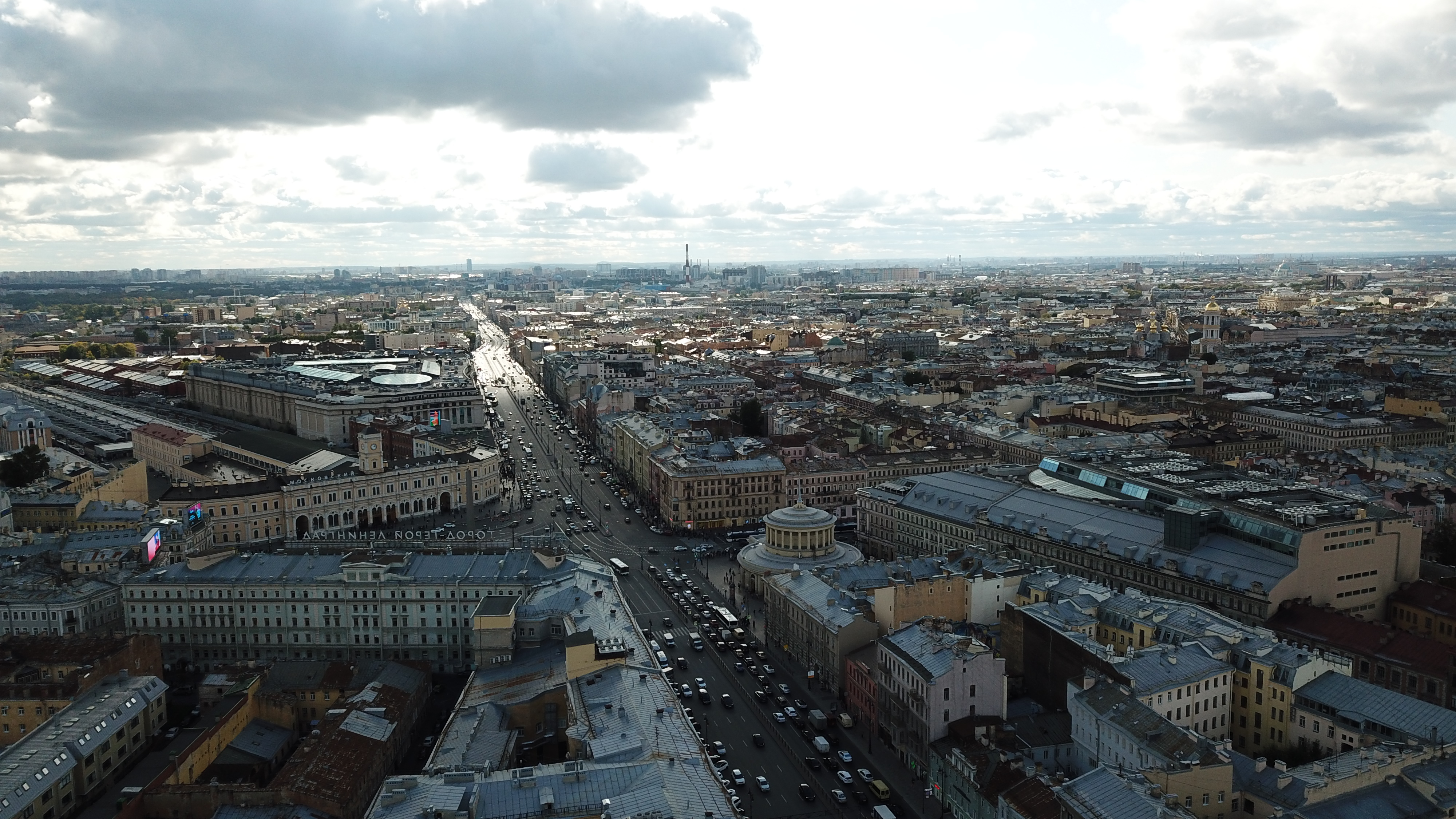 Санкт-Петербург Сенная площадь с высоты птичьего полета