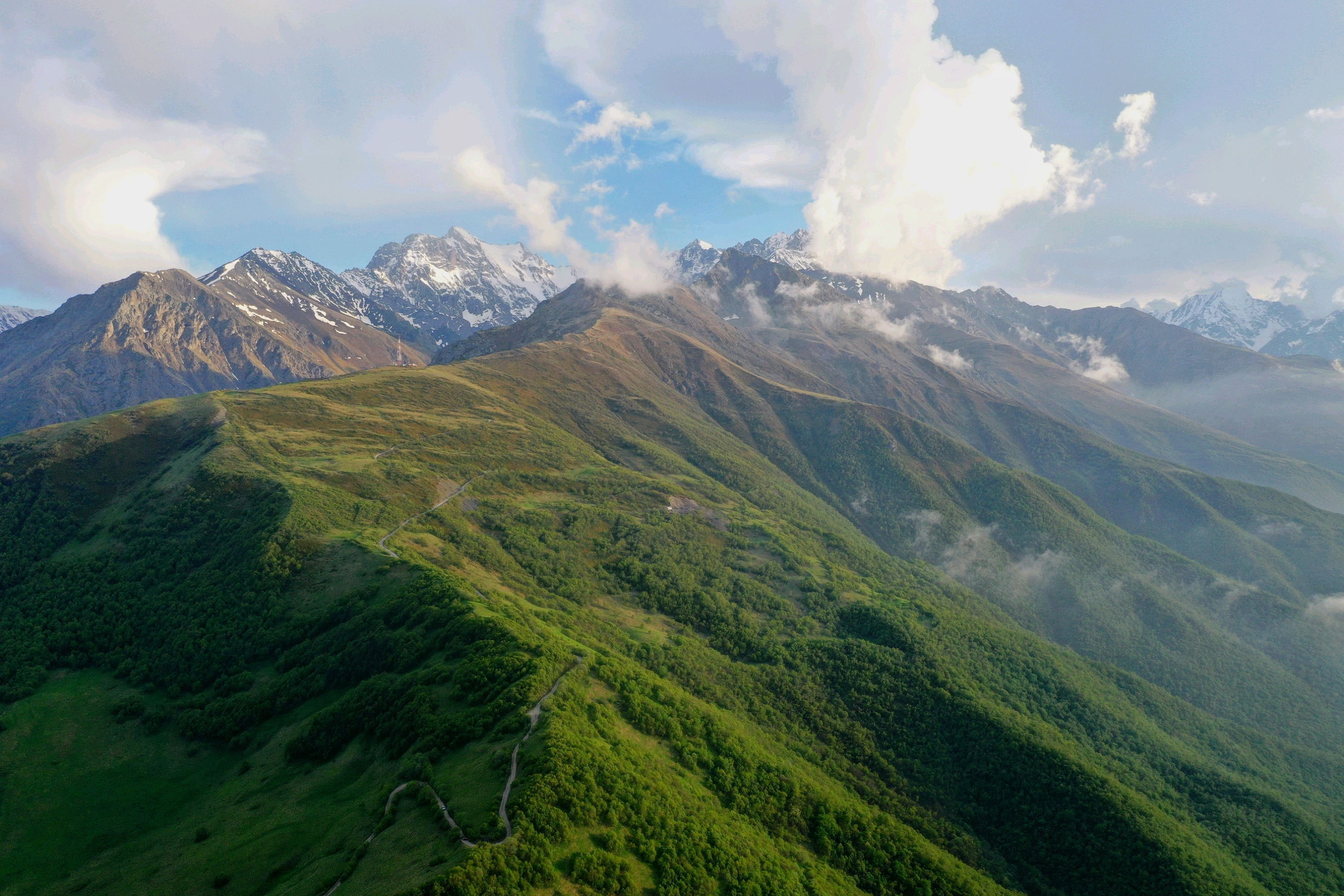 начало кавказских гор