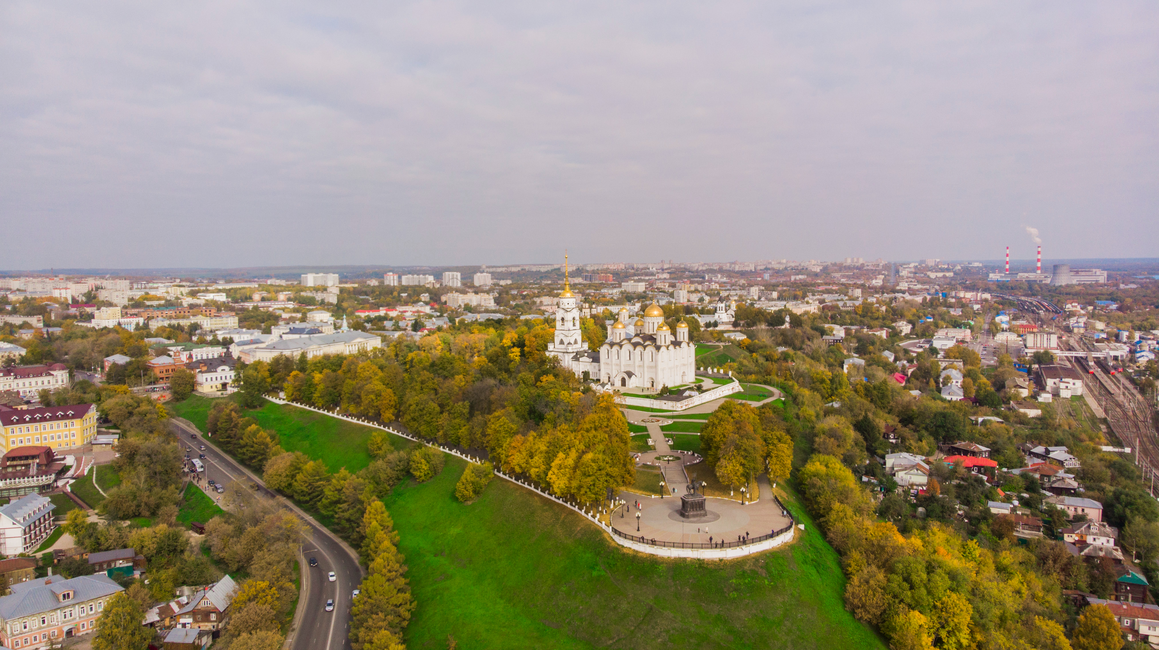 Симоновский монастырь Москва с коптера панорама