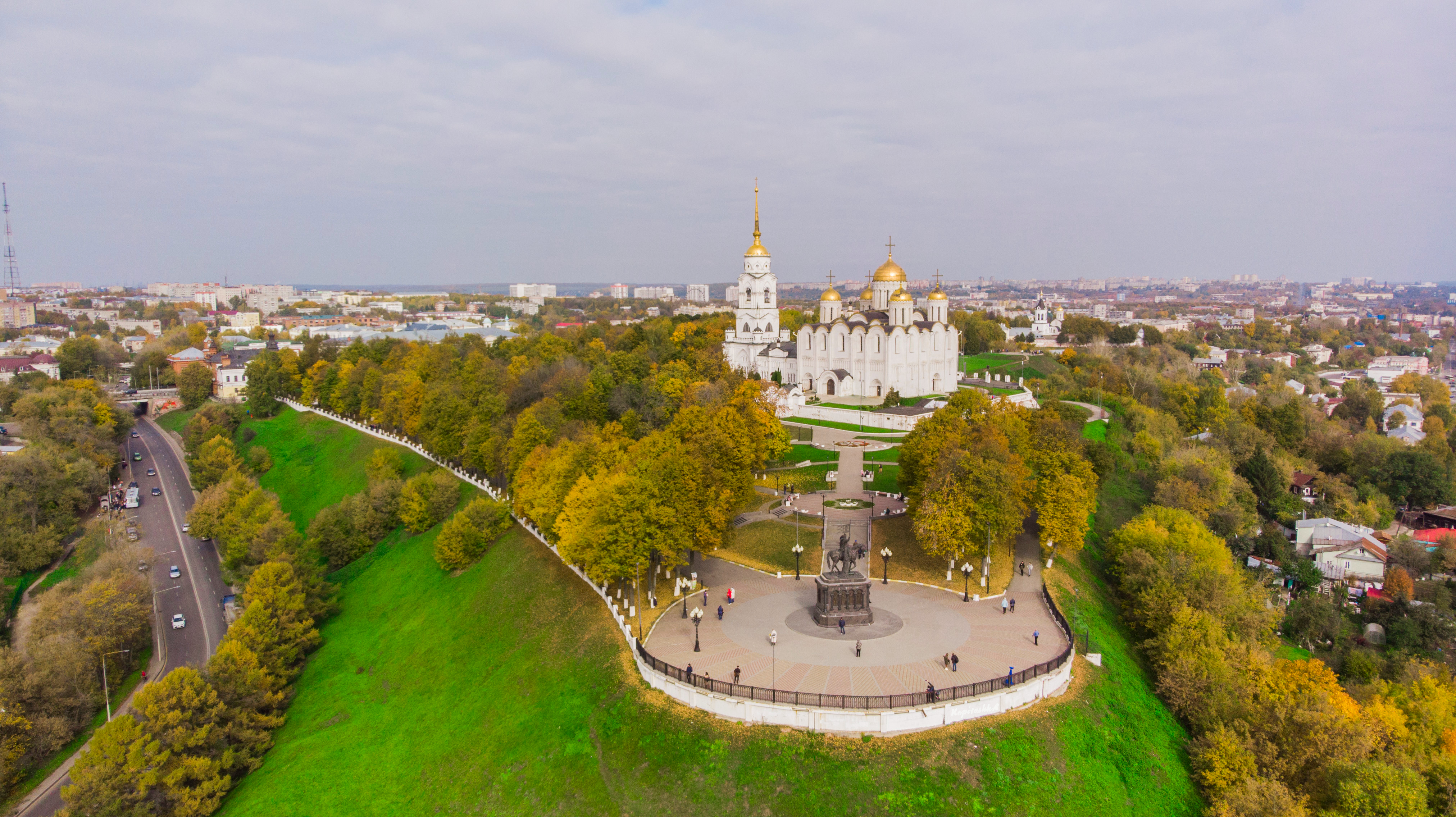 Симоновский монастырь Москва с коптера панорама