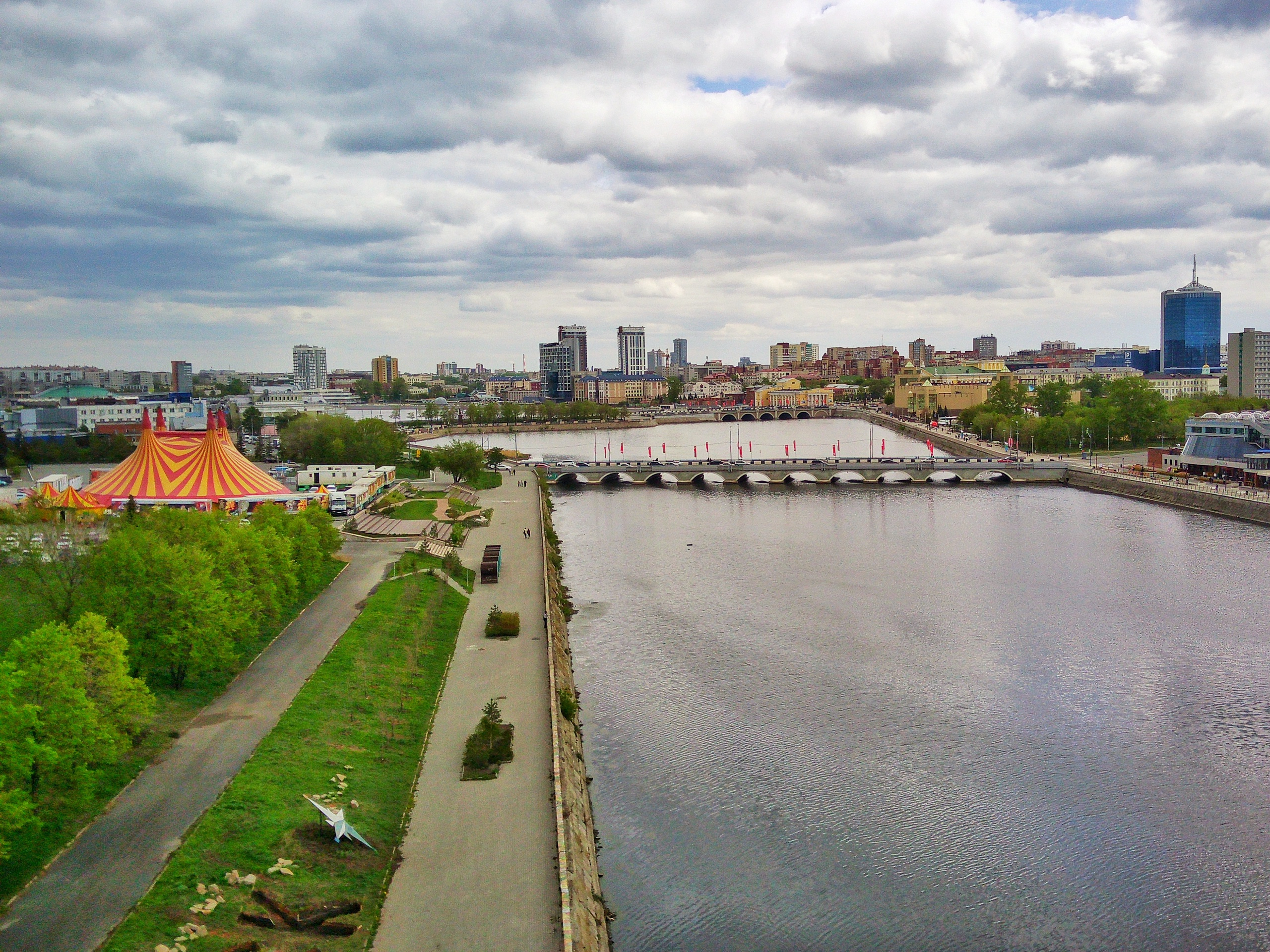 Набережная реки Миасс 2020 Челябинск