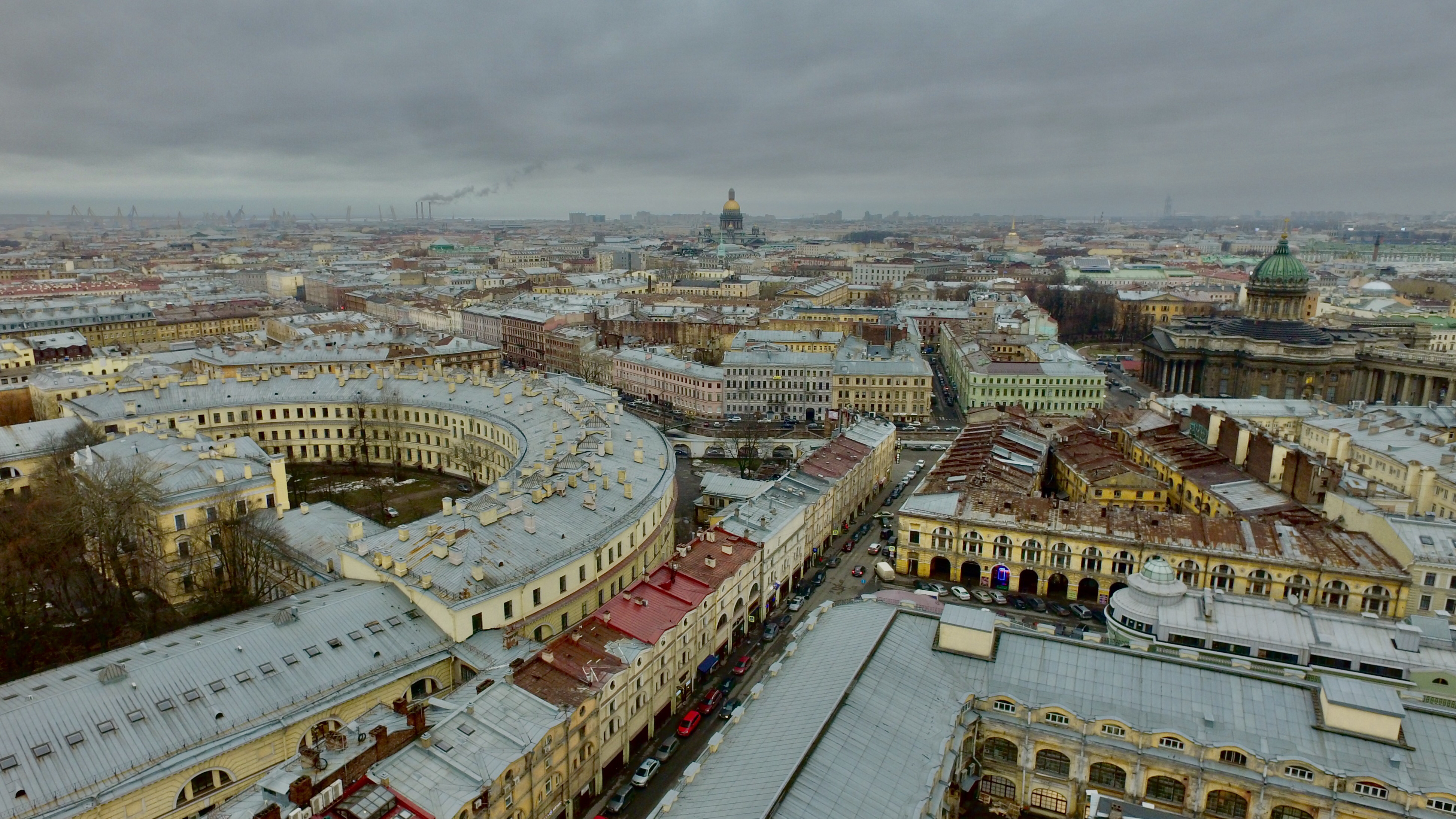 Центр Санкт-Петербурга с высоты птичьего полета
