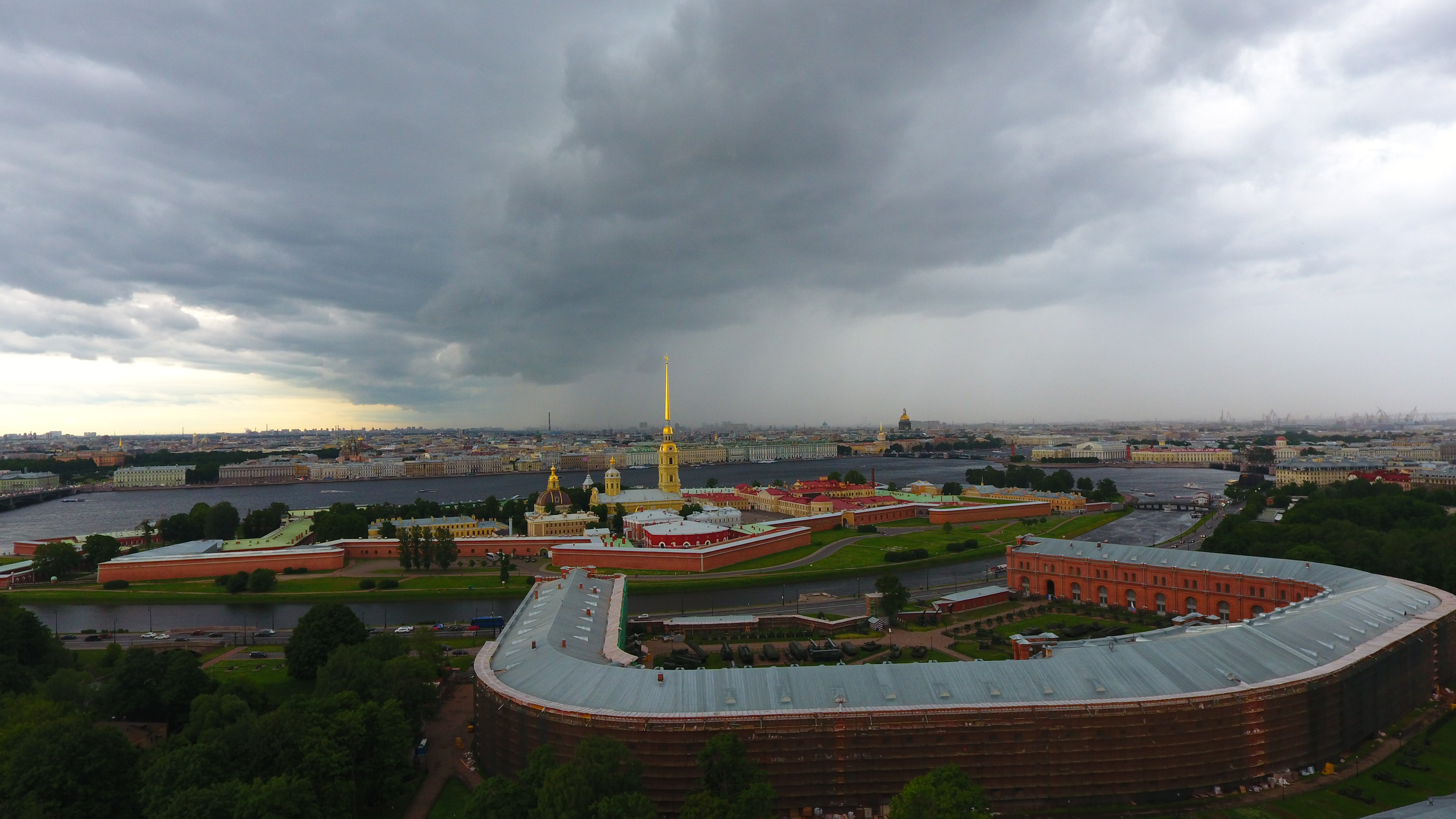 Вид петропавловской крепости сверху фото