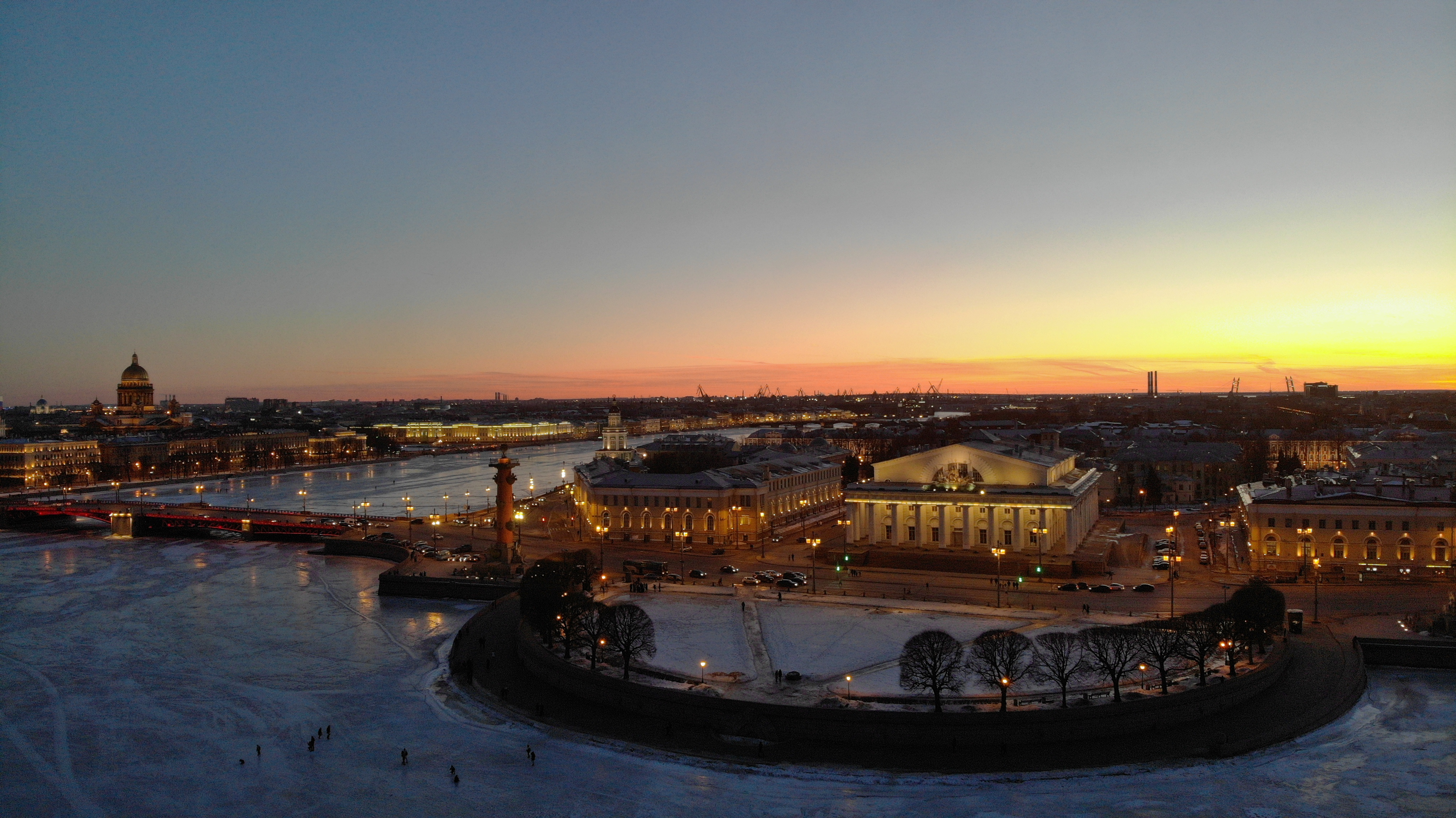 Васильевский остров Санкт-Петербург зимой